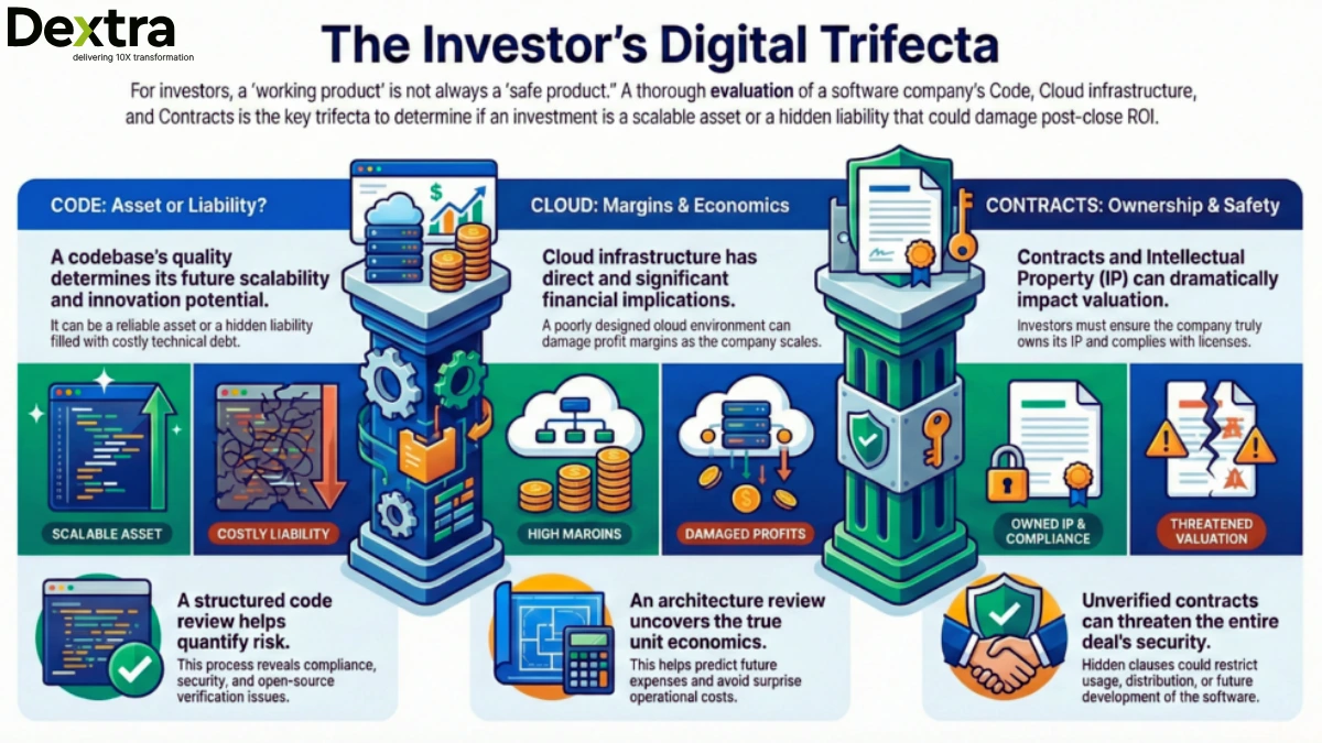 Code, Cloud, and Contracts: What Really Matters in Software Due Diligence for PE & VC